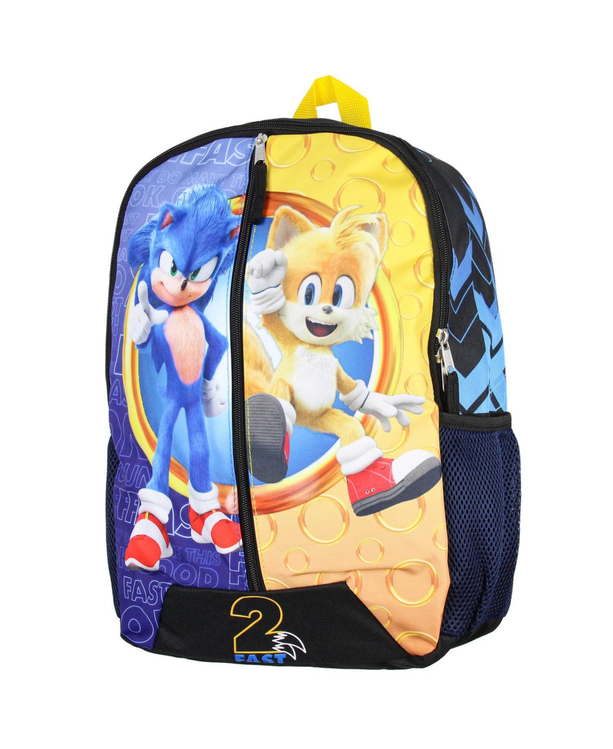 Sonic The Hedgehog Backpack Sonic And Tails 2 Fast Molded 16