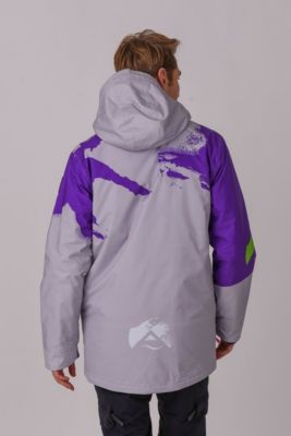 Men's After party Jacket Grey & Purple Men's