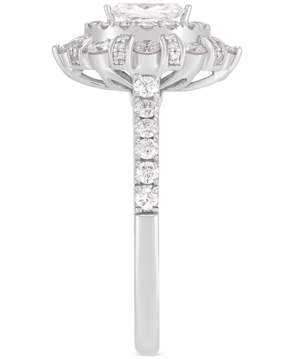 Diamond Marquise Halo Engagement Ring (1 ct. t.w.) in 14k- White Gold