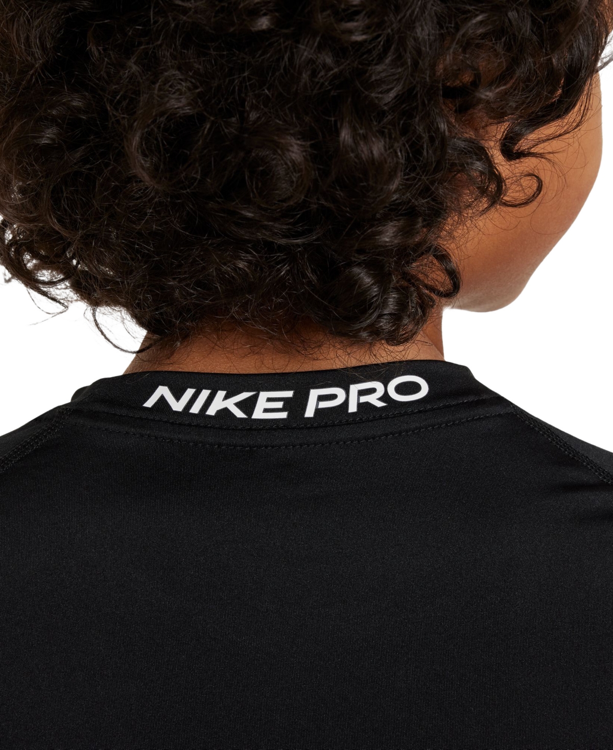 Nike Big Boys Pro Dri-fit Stretch Performance T-Shirt -white