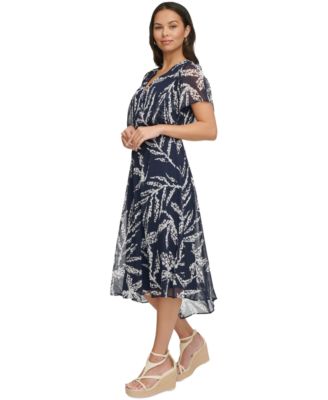 sachin and babi light blue dress Kira wrap over pleated balloon sleeve midi dress in cornflour blue – Deja  Elite Boutique main image 1
