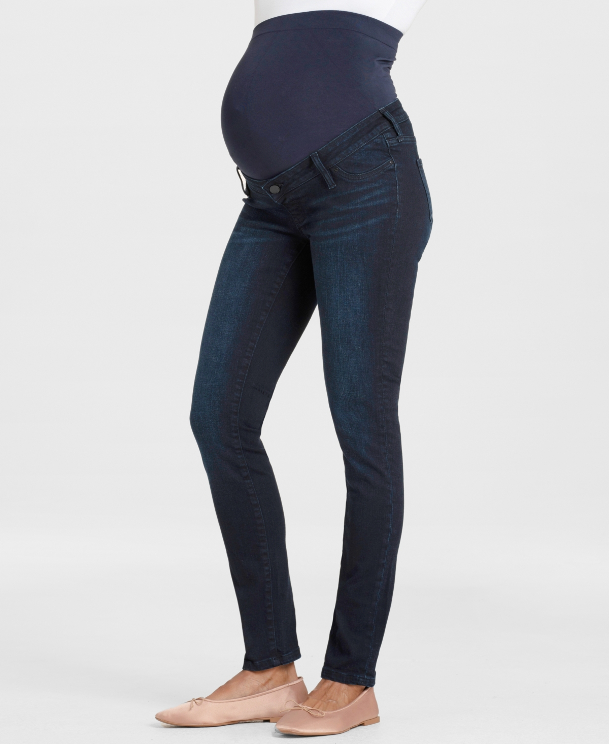 Seraphine Women's Over Bump Skinny Maternity Jeans In Indigo