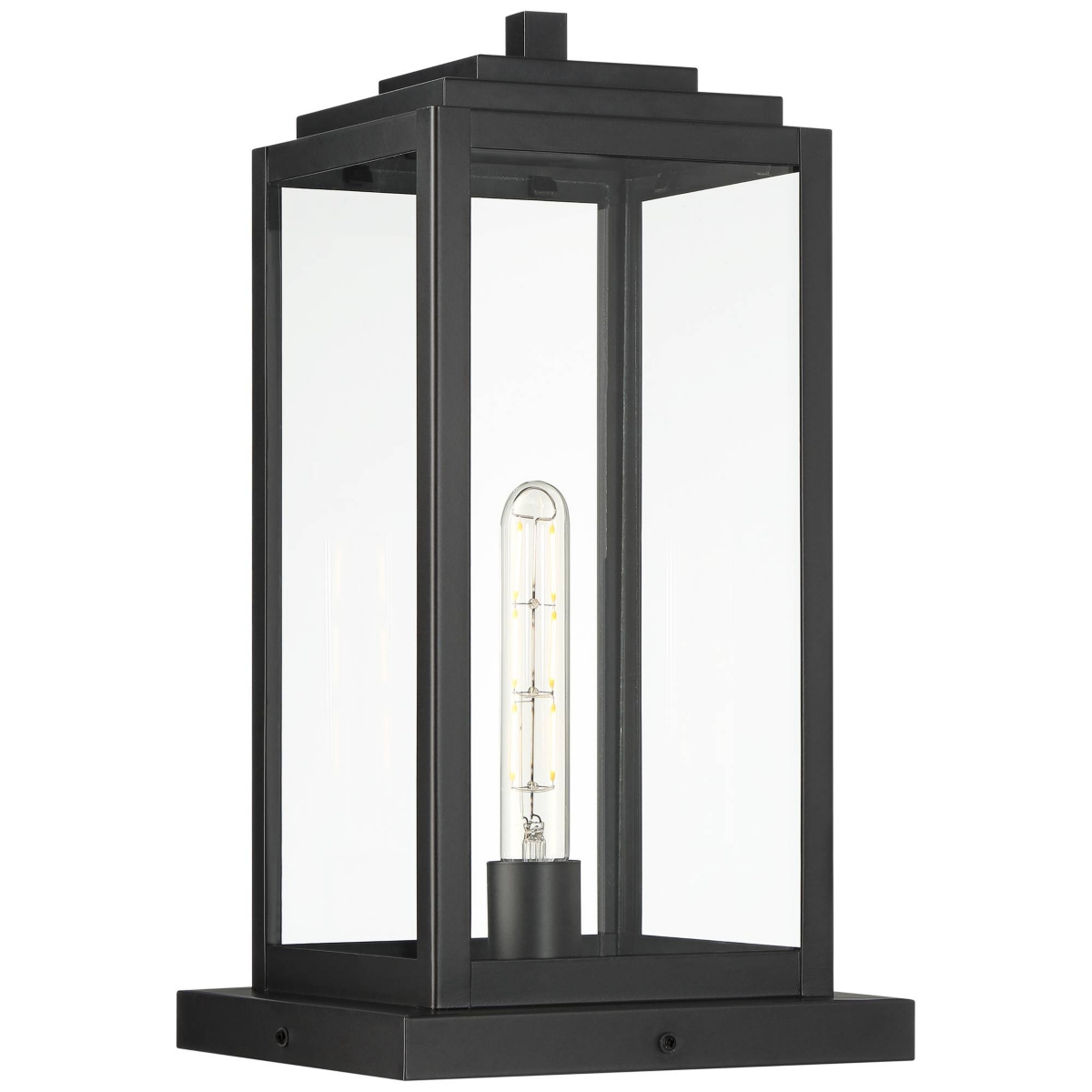 Titan Modern Outdoor Pier Mount Light MatteClear Glass Shade for Post Exterior Barn Deck House Porch Yard Patio Outside Garage Front Door
