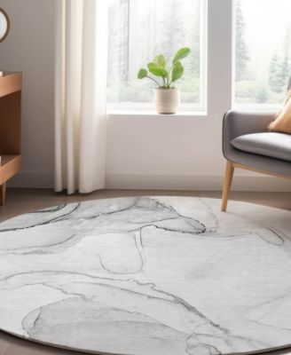 Odyssey Washable OY13 8' x 8' Round Area Rug