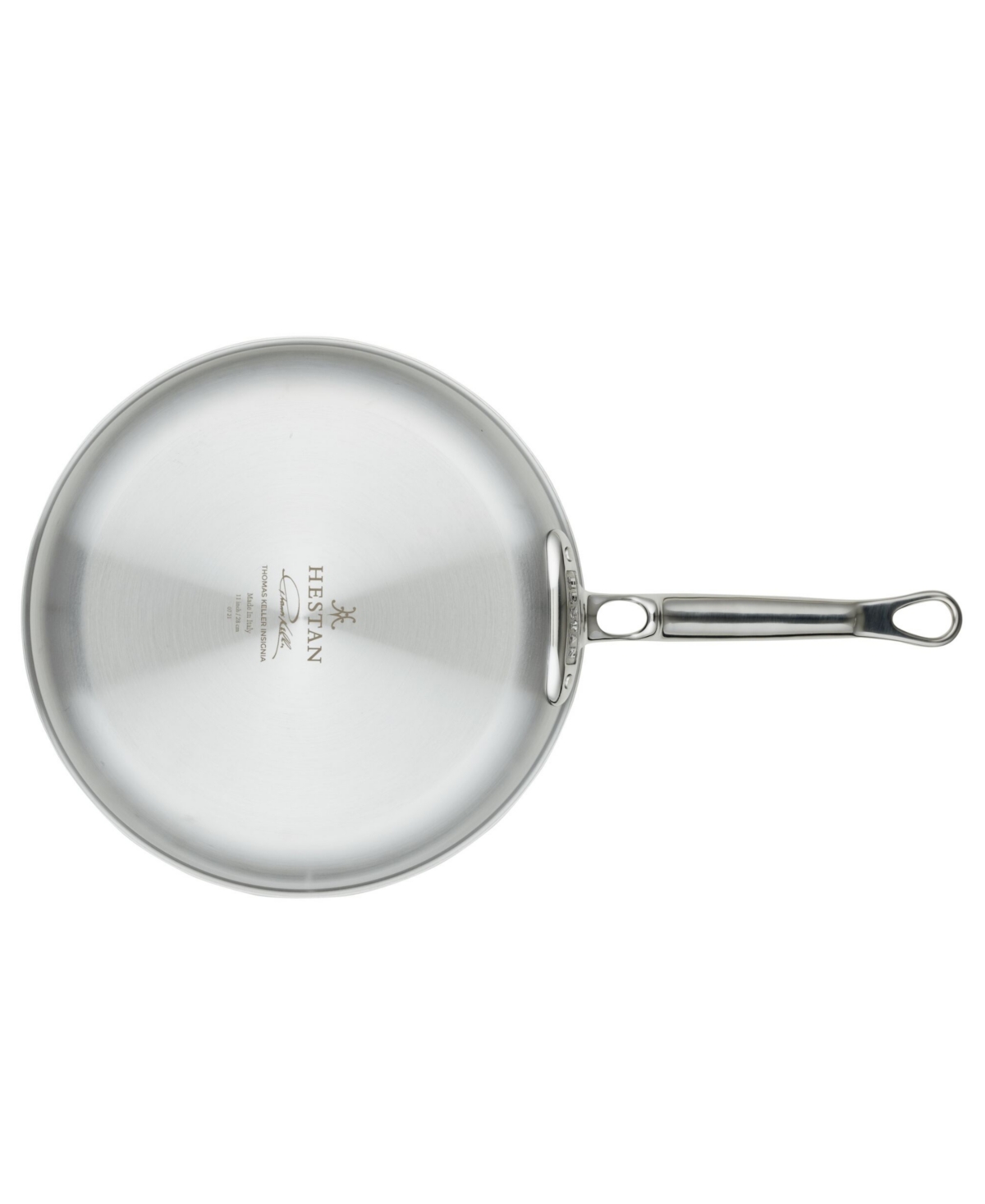 Shop Hestan Thomas Keller Insignia Commercial Clad Stainless Steel With Titum Nonstick 11" Open Saute Pan In No Color