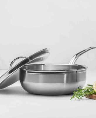 ProBond&reg; Clad Stainless Steel 3.5-Quart Covered Essential Pan