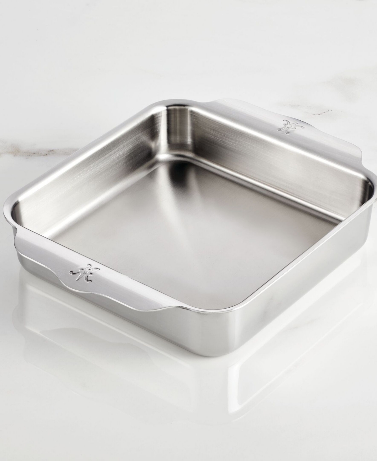 Shop Hestan Provisions Oven Bond Try-ply Square Baking Pan In Stainless Steel