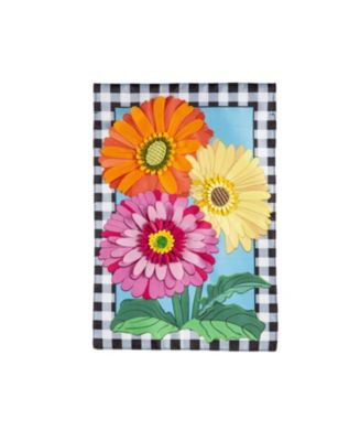 Evergreen Gerbera Daisy Trio Garden Applique Flag 12.5 x 18 Inches ...