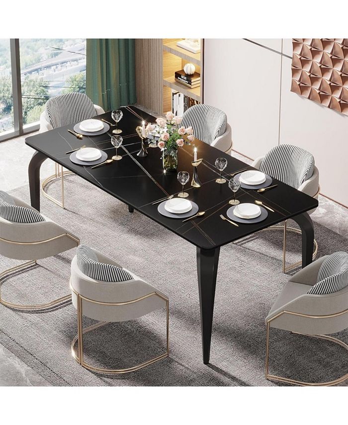 Tribesigns Tribe signs Marble Dining Table, 63
