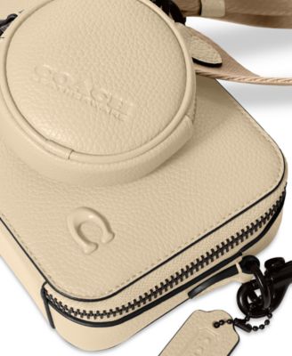 COACH Leather Charter Slim Crossbody with Adjustable Web