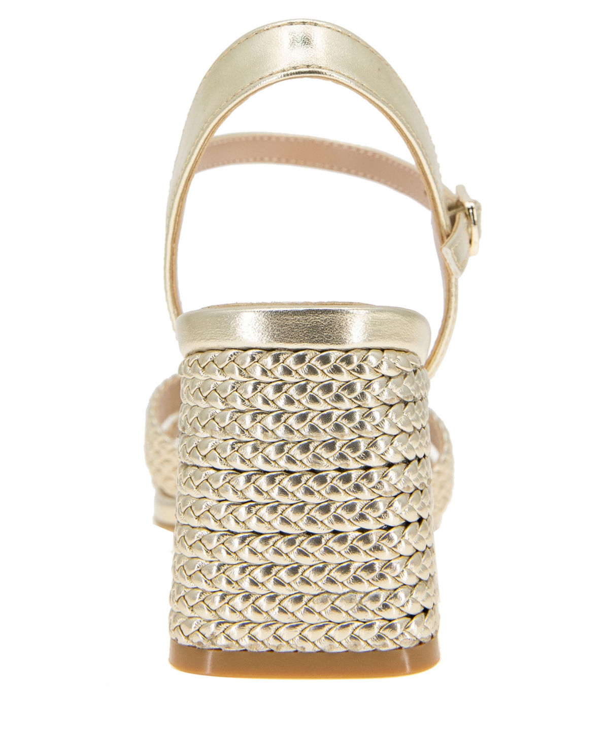 BCBGeneration Women's Dahlia Braided Block Heel Buckle Dress Sandals