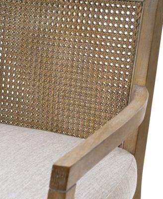 Diedra 23" Solid Wood Cane Back Counter Stool