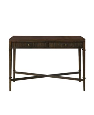 Martha Stewart Kenna 47.5" Fluted 2-Drawer Wood Storage Console Table