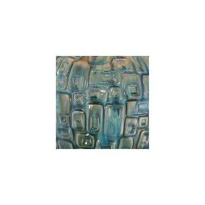 Modern Table Lamp 26" High Teal Glaze Raised Square Ceramic Gourd White Fabric Tapered Drum Shade Decor for Bedroom Living Room House Home Bedside Nightstand Office Kids Family - 360 Lighting