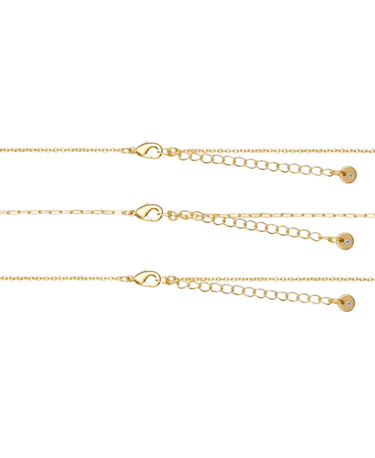 Shop Unwritten Cubic Zirconia Heart Necklace Set In Gold