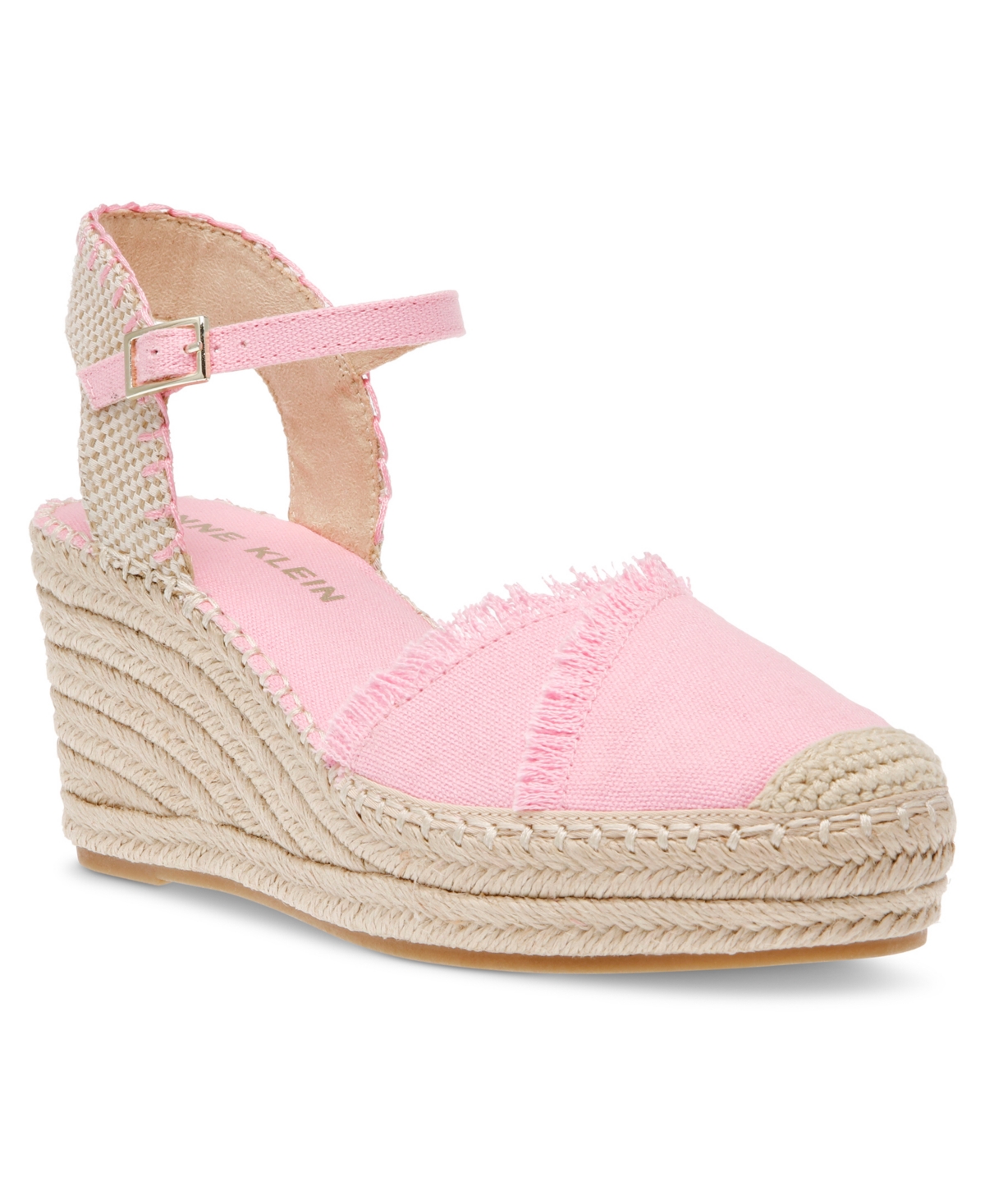 Women's Laken Espadrille Wedge Sandals - Pink Linen