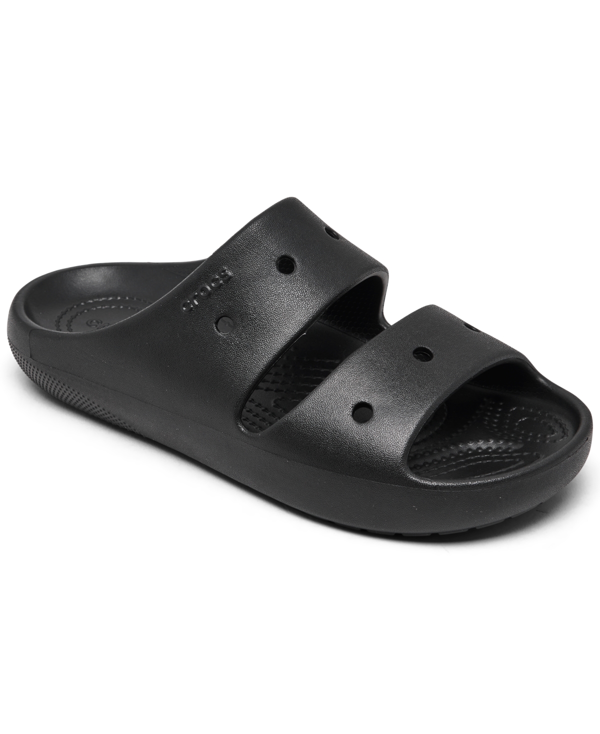 Crocs Men's And Women's 2.0 Classic Slide Sandals From Finish Line In Black