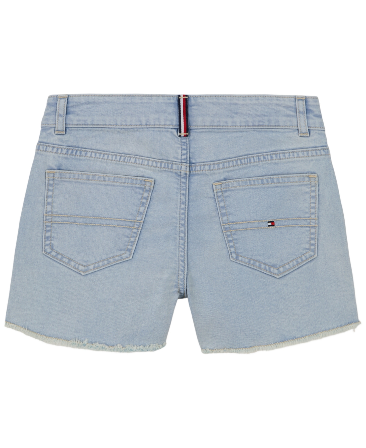 Tommy Hilfiger Big Girls Stretch Denim Frayed Hem Shorts