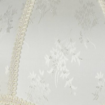 Set of 2 Scallop Dome Lamp Shades Cream Large 6" Top x 17" Bottom x 11" High Spider Replacement Harp and Finial Fitting