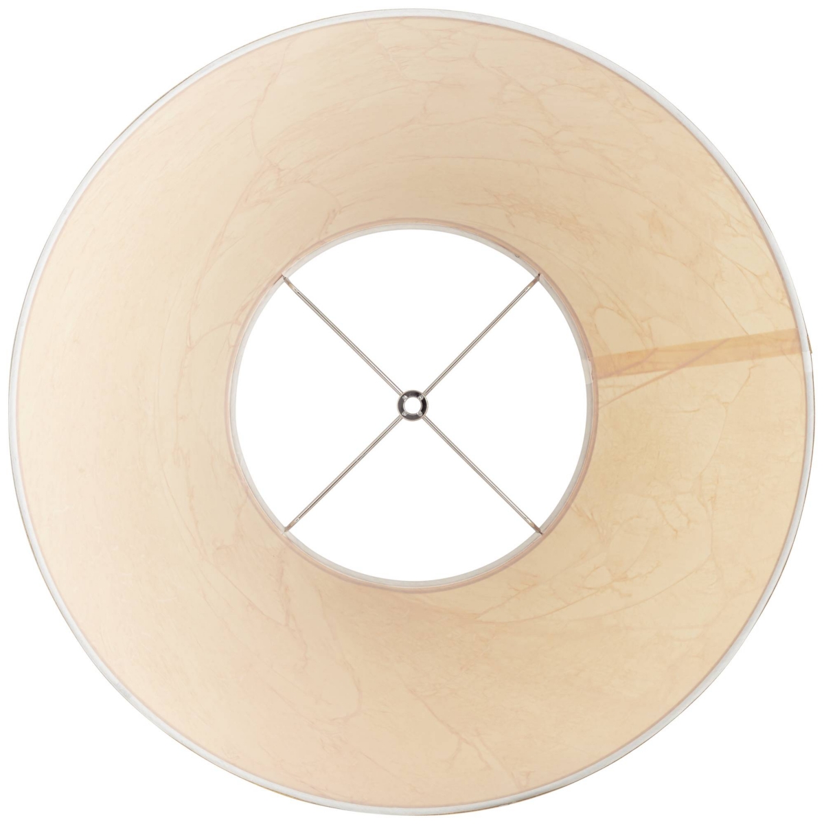 Crinkle Paper Large Empire Lamp Shade Top x Bottom x Slant x High (Spider) Replacement with Harp and Finial - Springcrest