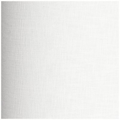 White Tall Linen Medium Drum Lamp Shade 14" Top x 14" Bottom x 15" High (Spider) Replacement with Harp and Finial