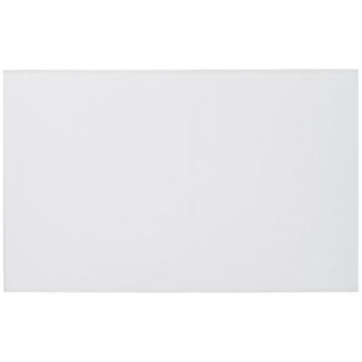 White Medium Rectangular Hardback Lamp Shade 16" Wide x 8" Deep x 10" High (Spider) Replacement with Harp and Finial