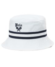 Reversible bucket hat in cotton seersucker, white/blue, Polo Ralph Lauren