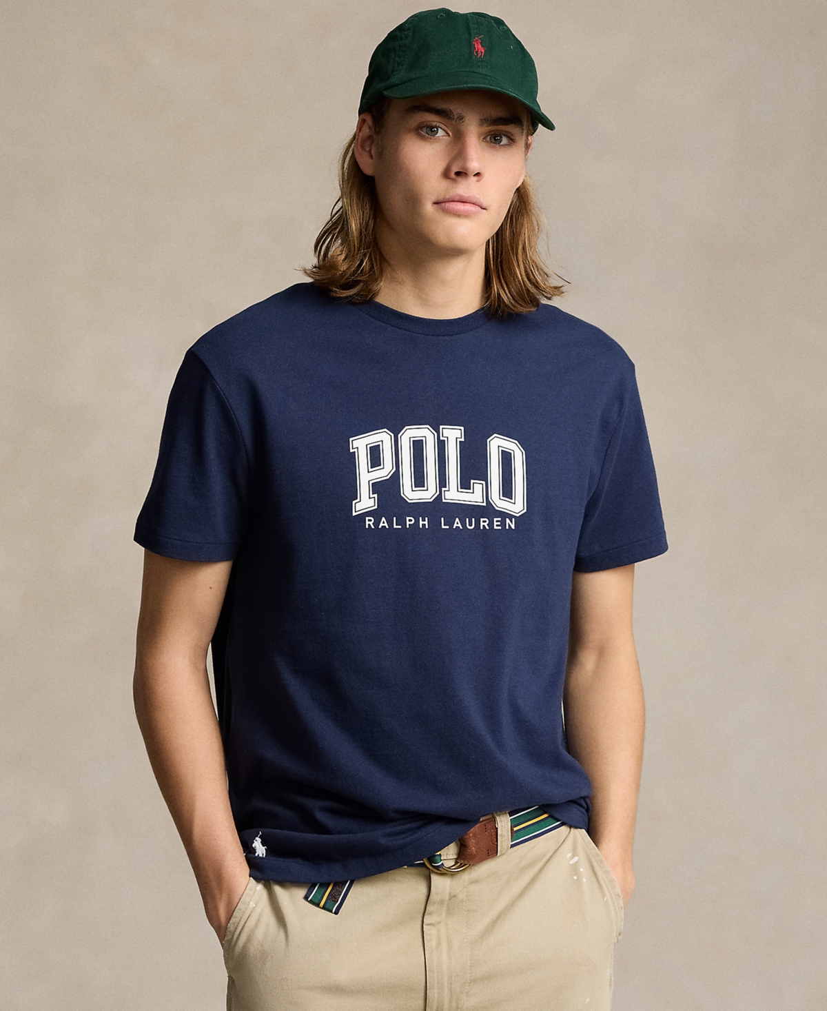 Shop Polo Ralph Lauren Men's Classic-fit Logo Jersey T-shirt In Cruise Navy
