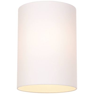 Set of 2 Drum Lamp Shades White Small 8" Top x 8" Bottom x 11" High Spider with Replacement Harp and Finial Fitting