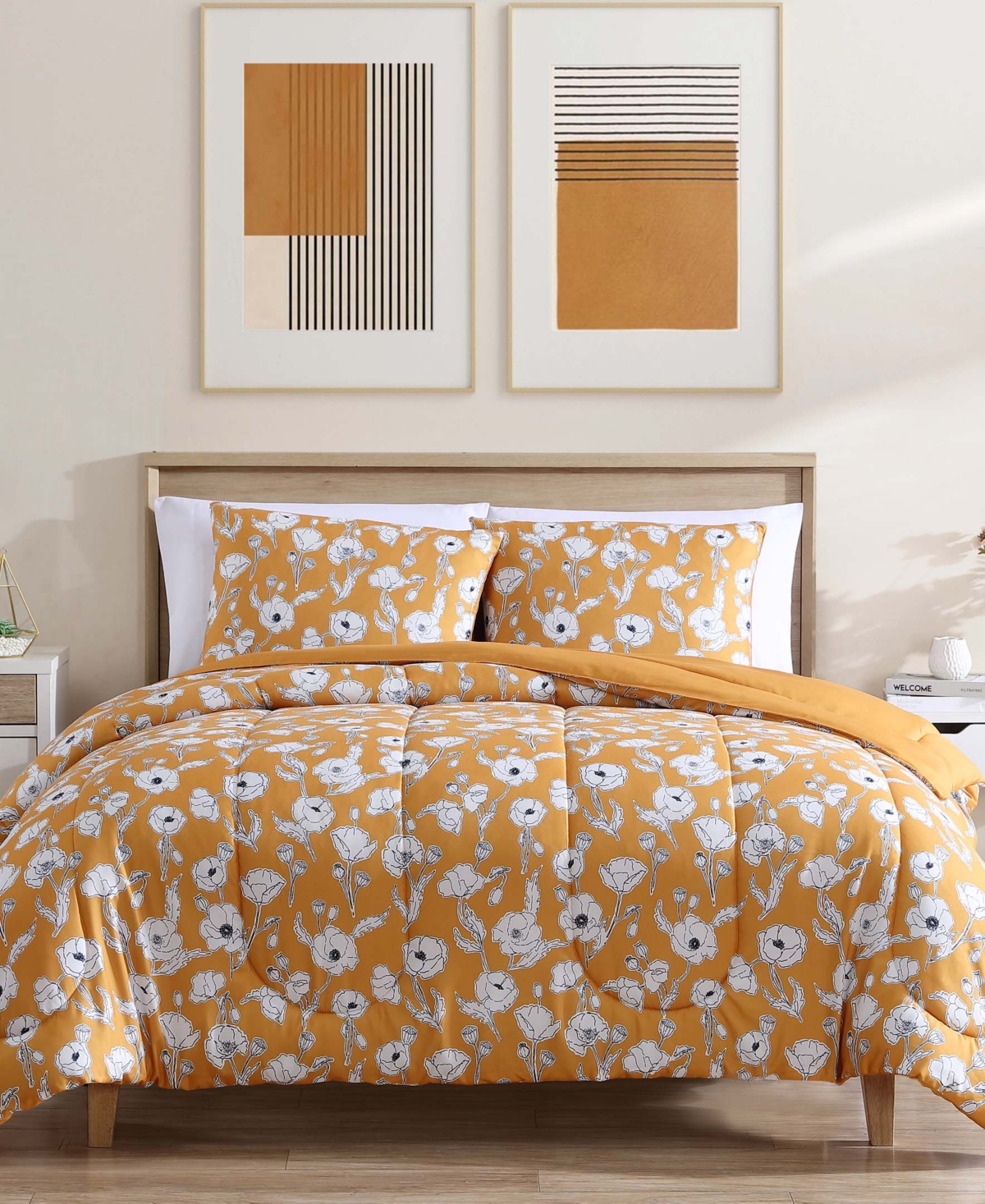 Hallmart Collectibles Gorgina 3-pc. Comforter Set In Yellow