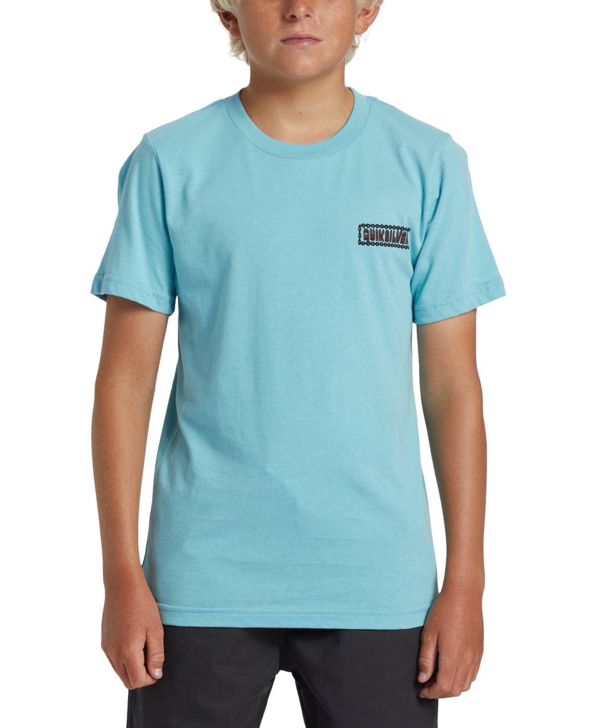 Quiksilver Kids' Big Boys Marooned Island-print T-shirt In Marine Blue