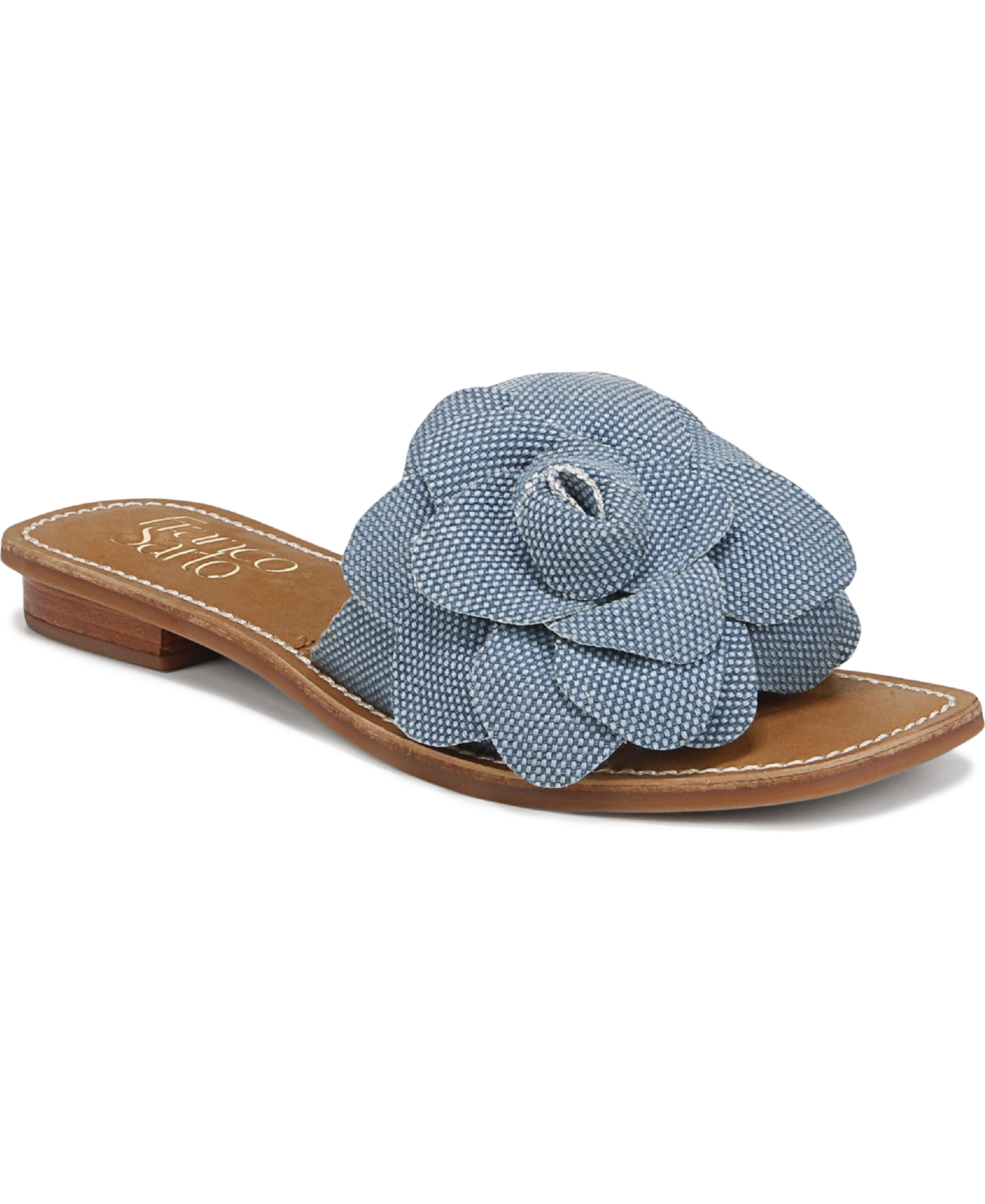 Tina 4 Slide Sandals - Denim Blue Fabric