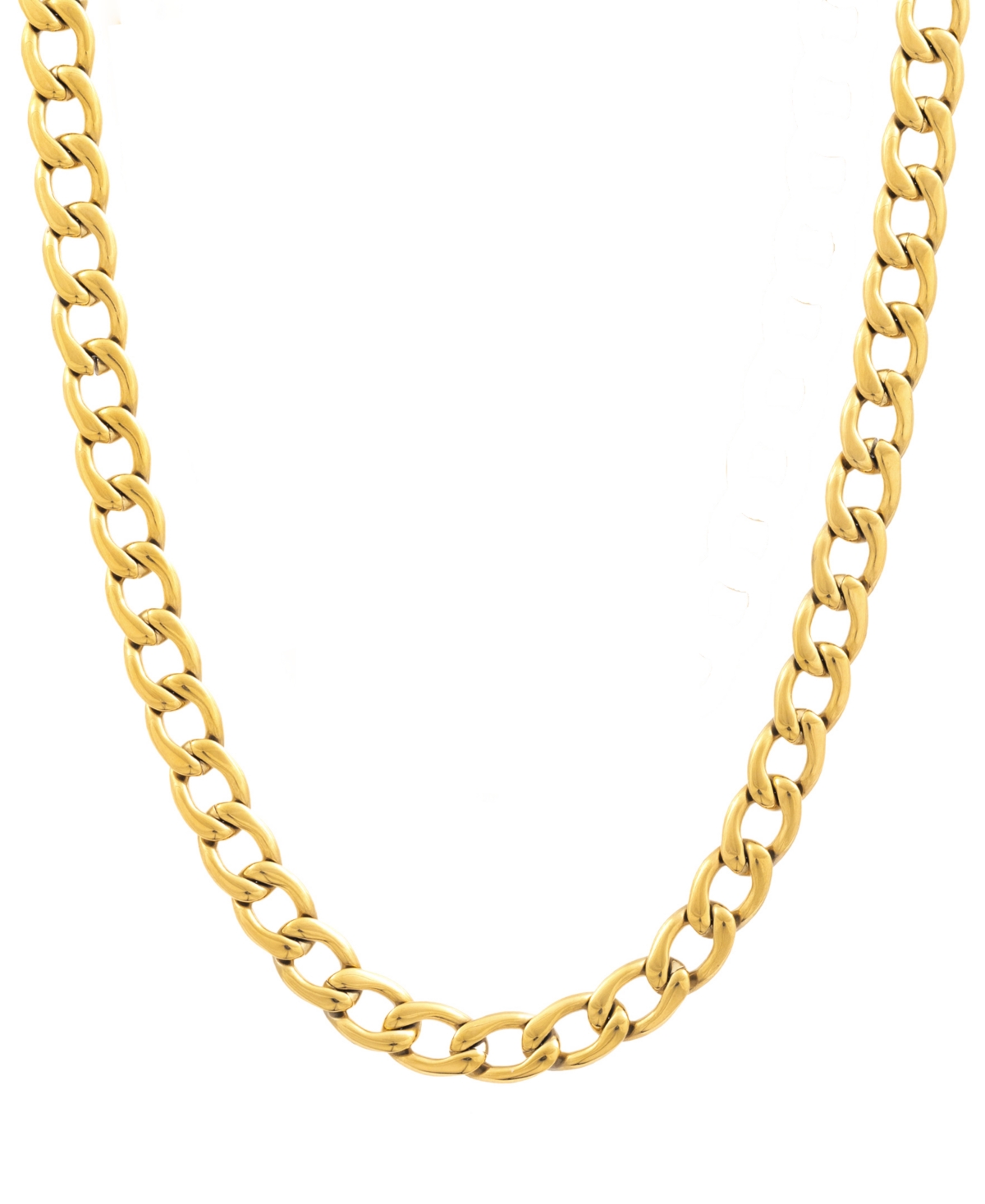 Shop Legacy For Men By Simone I. Smith 24" Curb Chain Necklace In Stainless Steel In Gold-tone