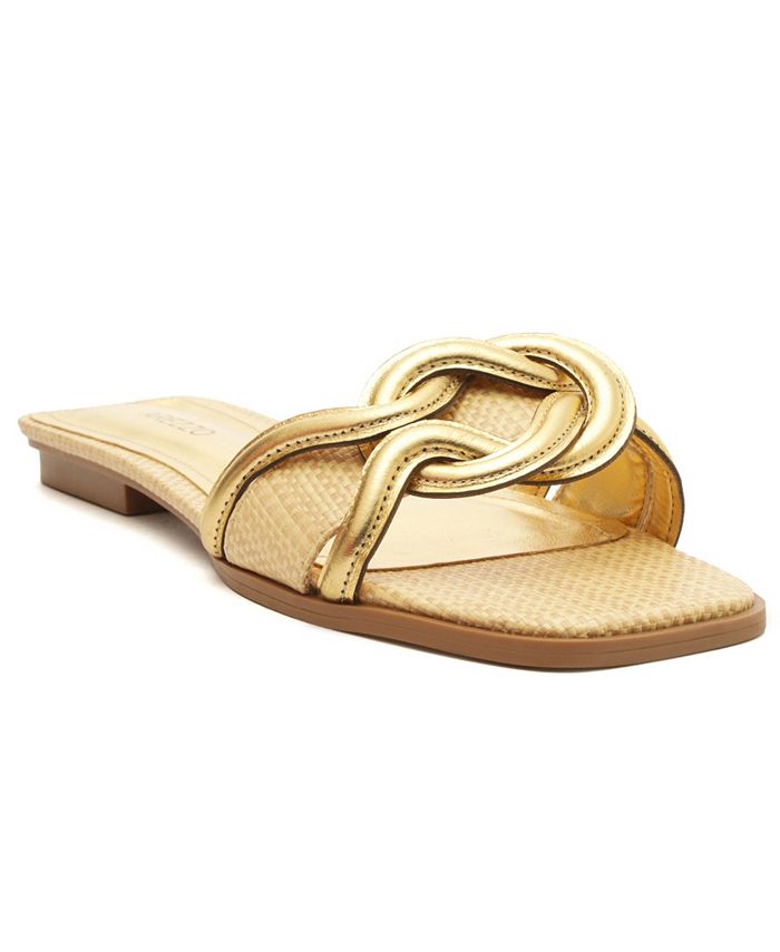 Macy's gold sales flat sandals