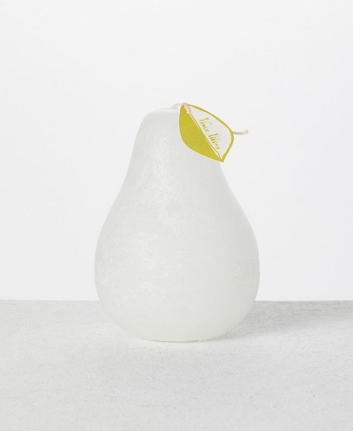 Vance Kitira 4.5" SilverTone Lining Pear Candles Kit, Set of 3 Macy's