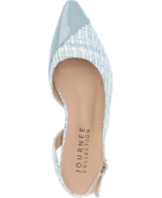 Women's Daphnne Slingback Pointed Cap Toe Flats