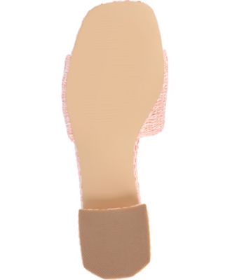 Women's Justina Ornamented Raffia Slide Sandals