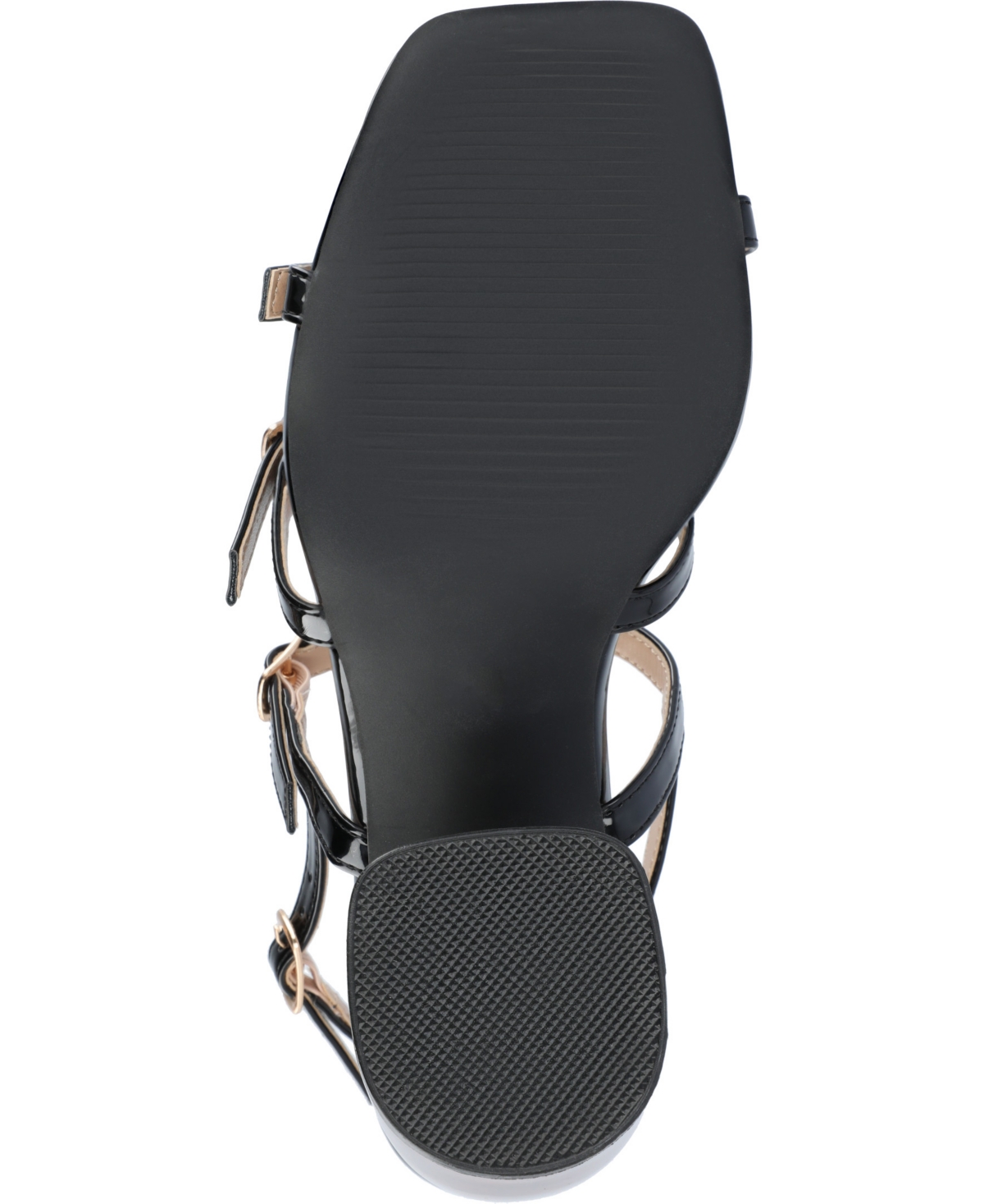 Journee Collection Women's Norina Buckle Block Heel Sandals