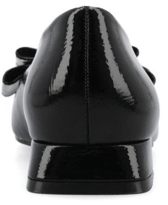 Women's Ophelia Bow Low Block Heel Dress Flats