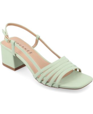 Journee Collection Women's Shayana Slingback Block Heel Sandals