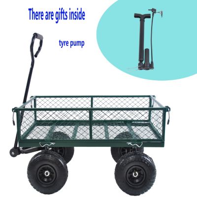 Streamdale Garden Cart for Effortless Firewood Transport (Green)
