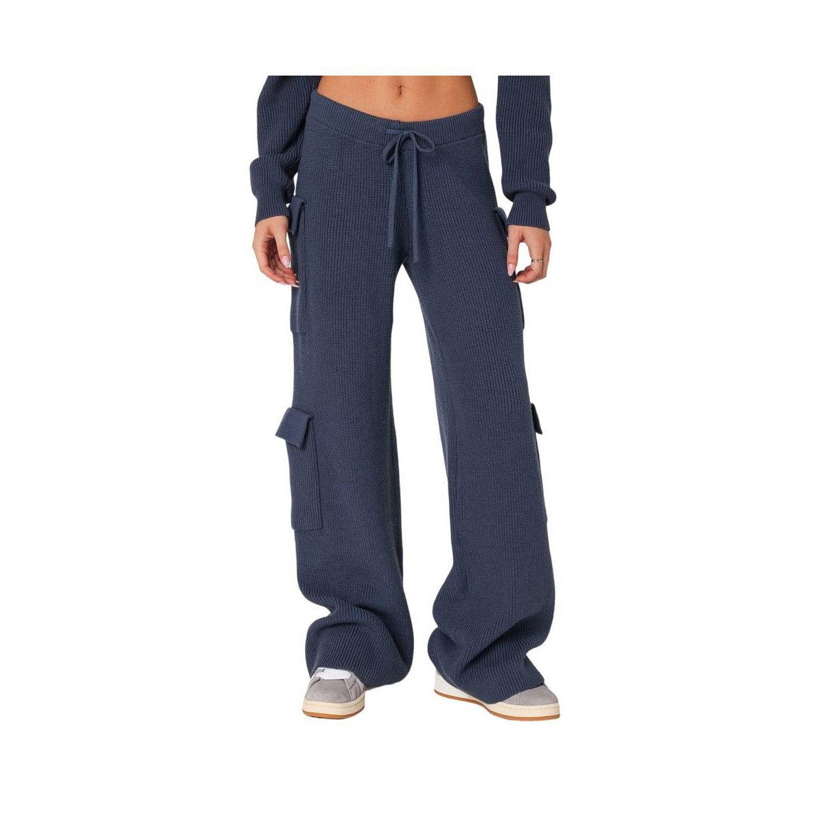 Women's Wynter knit cargo pants - Blue