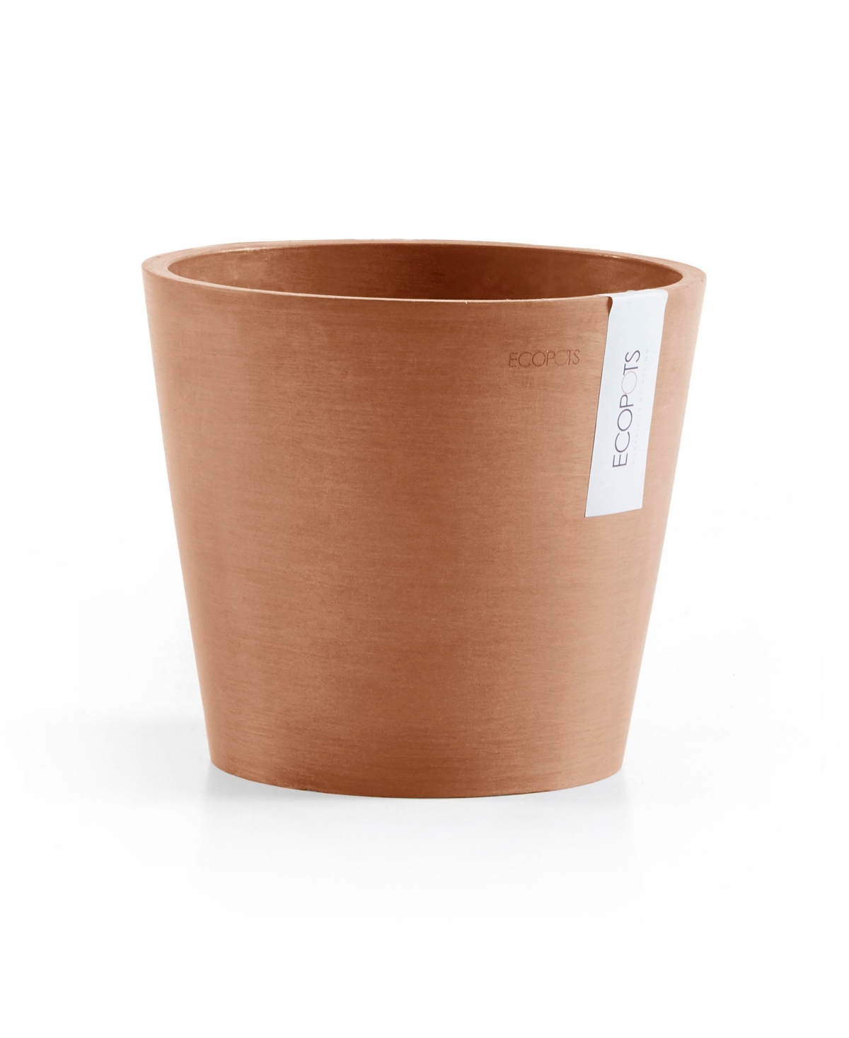 Eco pots Amsterdam Modern Round Indoor and Outdoor Planter, 3in - Taupe