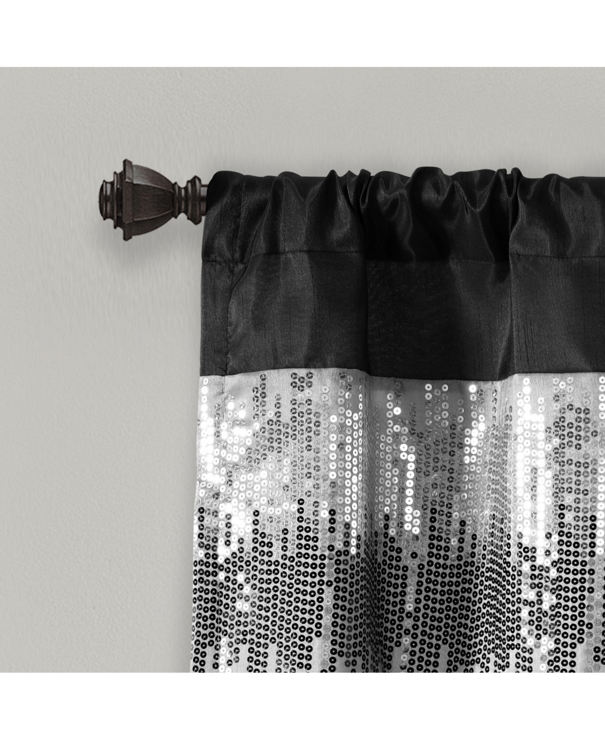 Lush Decor Night Sky Sequins Valance