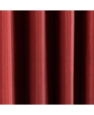 Insulated Grommet 100% Blackout Faux Silk Window Curtain Panel