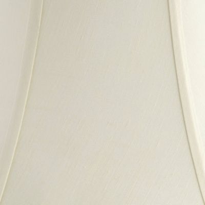 Cream Scalloped Gallery Medium Bell Lamp Shade 7" Top x 14" Bottom x 12.5" High (Spider) Replacement with Harp and Finial