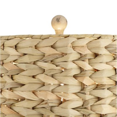 Carlisle Modern Coastal Table Lamps 26 1/2" High Set of 2 Beige Sea Grass Tapered Drum Shade for Bedroom Living Room Bedside Nightstand