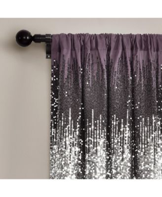 Shimmer Sequins Window Curtain Panels