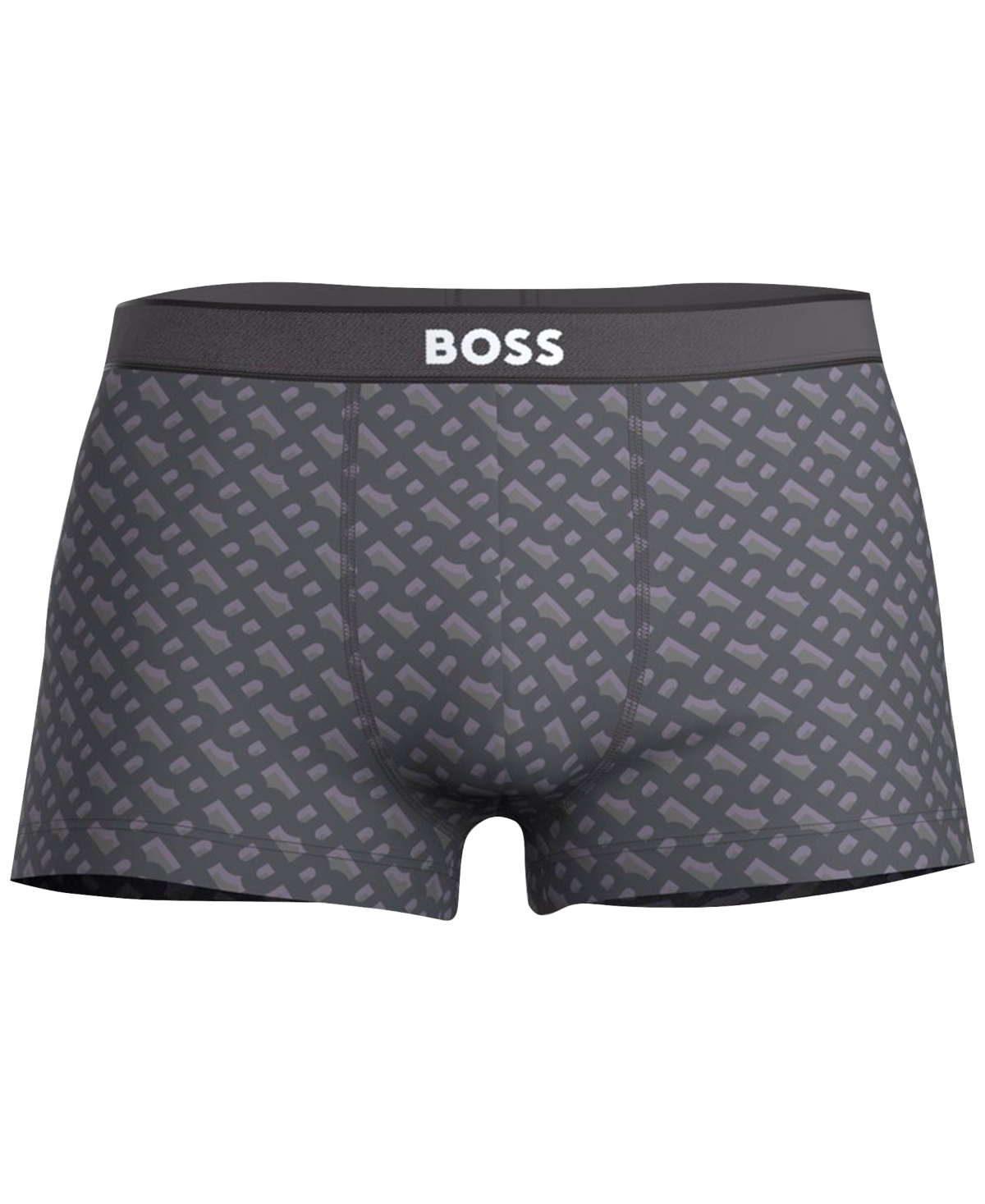 Boss by Hugo Boss Men's Single Printed Trunk Underwear - Purple
