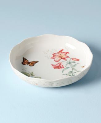  Butterfly Meadow Scalloped Low Serving Bowl
